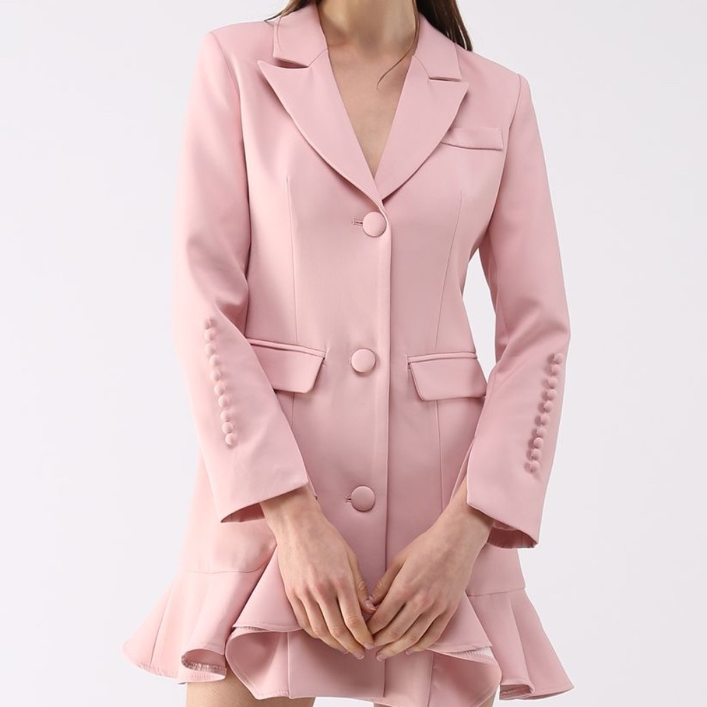 Pink Blazer Dress